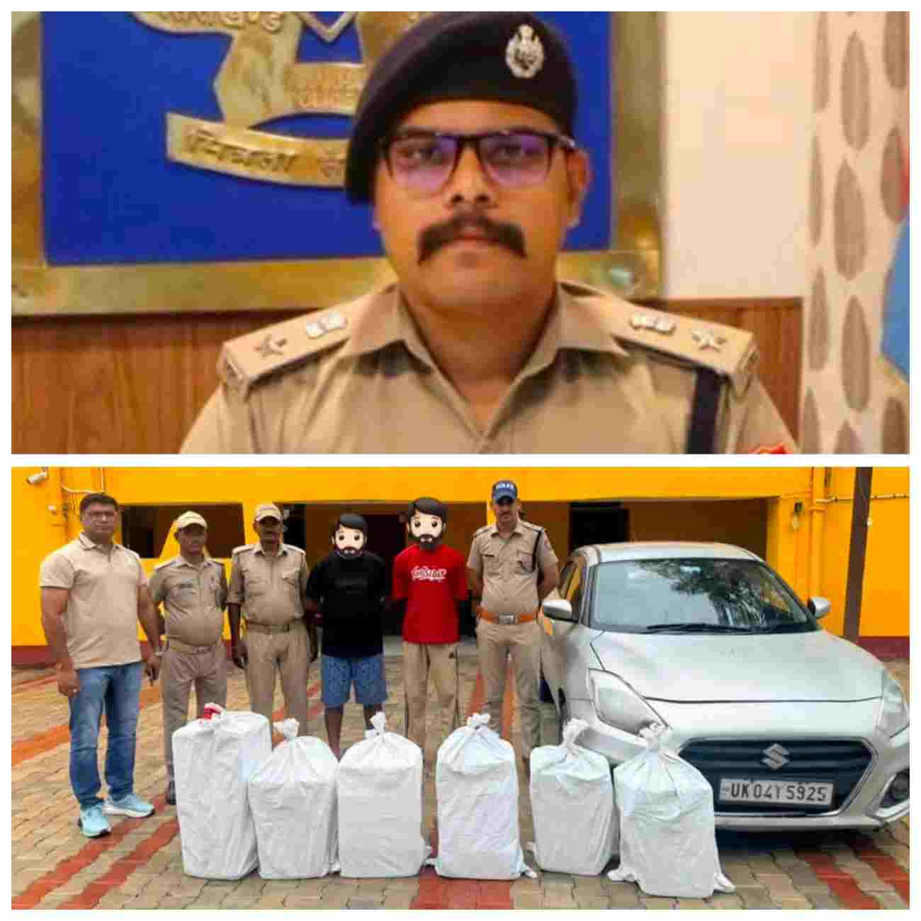 सितारगंज:945 ट्रेटा पैक देसी शराब के साथ टनकपुर के दो शातिर तस्कर गिरफ्तार।