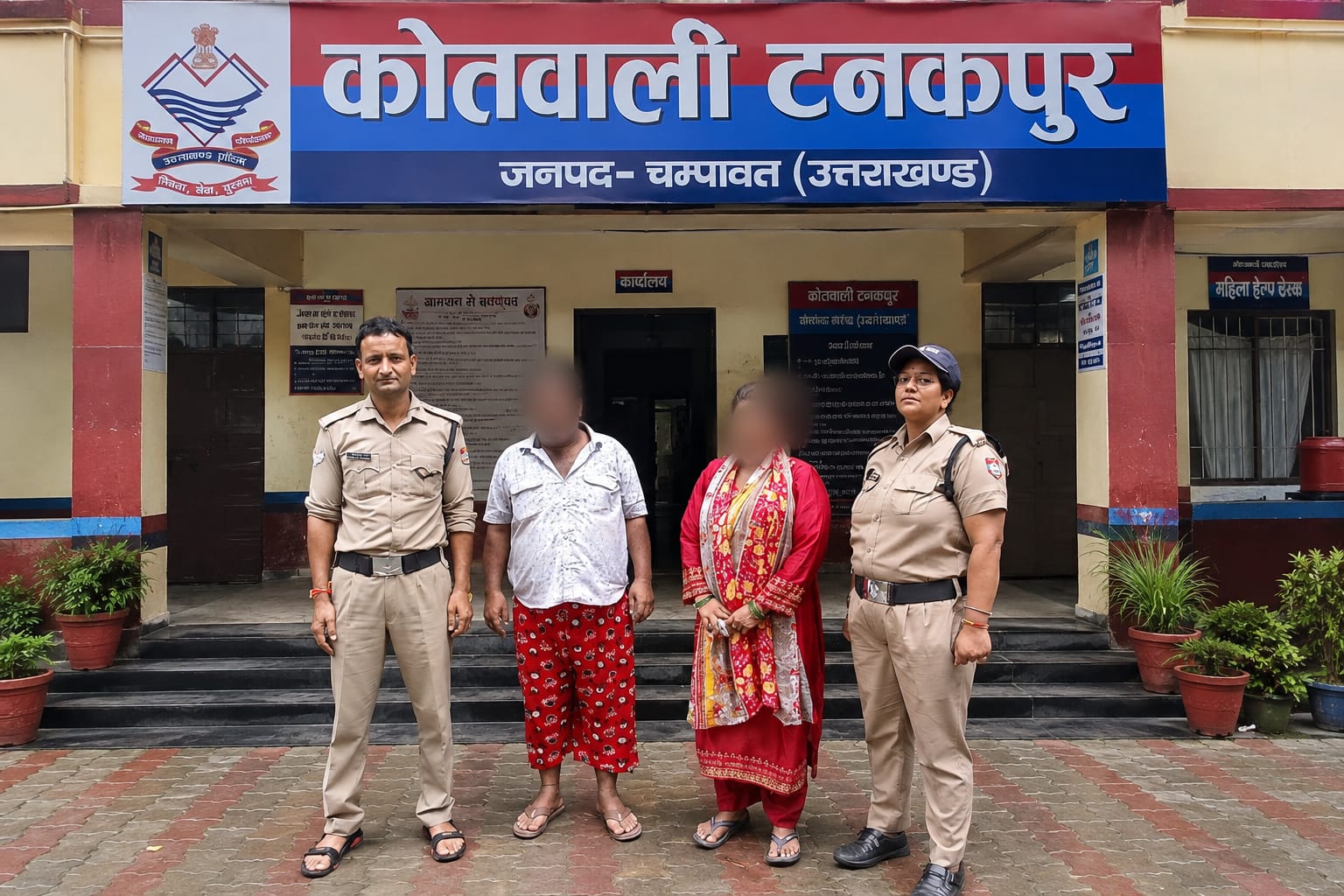 चंपावत:टनकपुर पुलिस ने महिला सहित 02 वारंटी किए गिरफ्तार