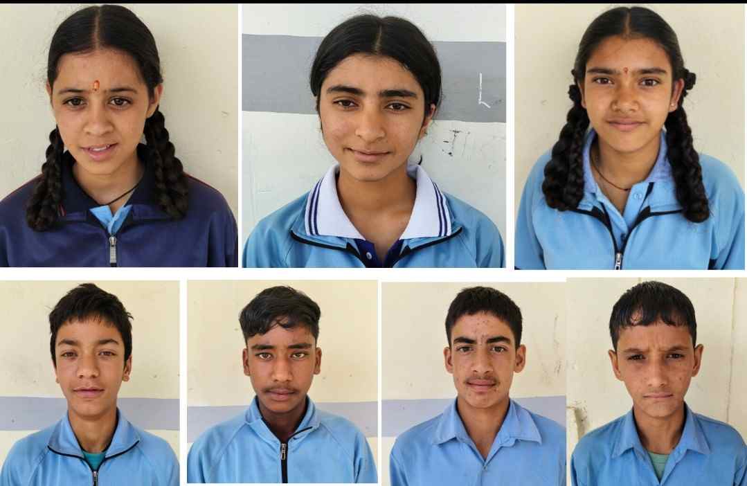 लोहाघाट:राउमावि खूनाबोरा का शानदार प्रदर्शन, सात छात्र राज्य स्तर के लिए हुए  चयनित।