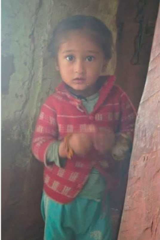 लोहाघाट:3 साल के मासूम राजेंद्र को प्रशासनिक मदद की दरकार माता-पिता का हो गया निधन।