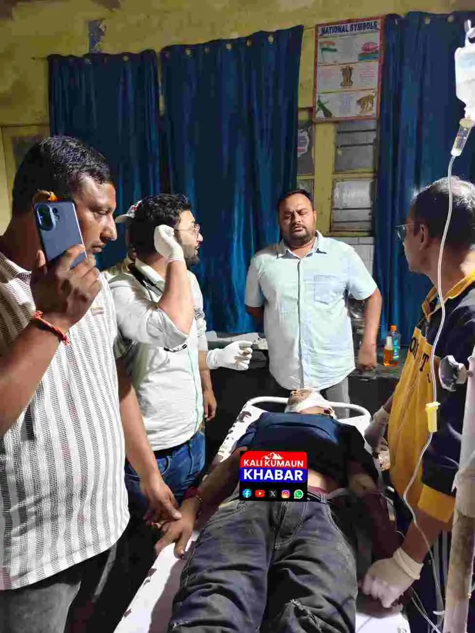 बाराकोट के कामाजूला में गहरी खाई में गिरी पिकअप एक की मौत एक गंभीर हायर सेंटर रेफर्।