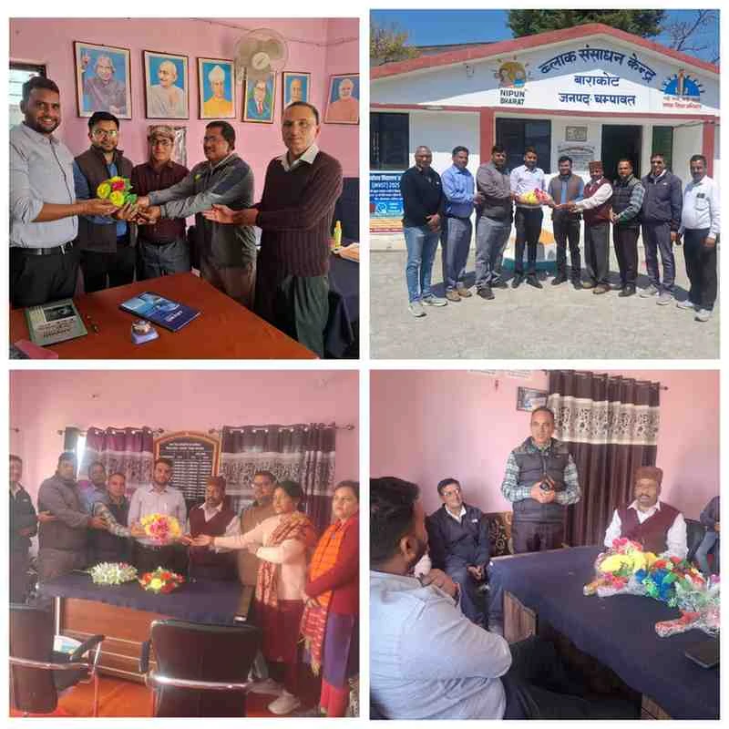 बाराकोट मे नव नियुक्त उप शिक्षा अधिकारी का शिक्षक संगठनों ने किया स्वागत 