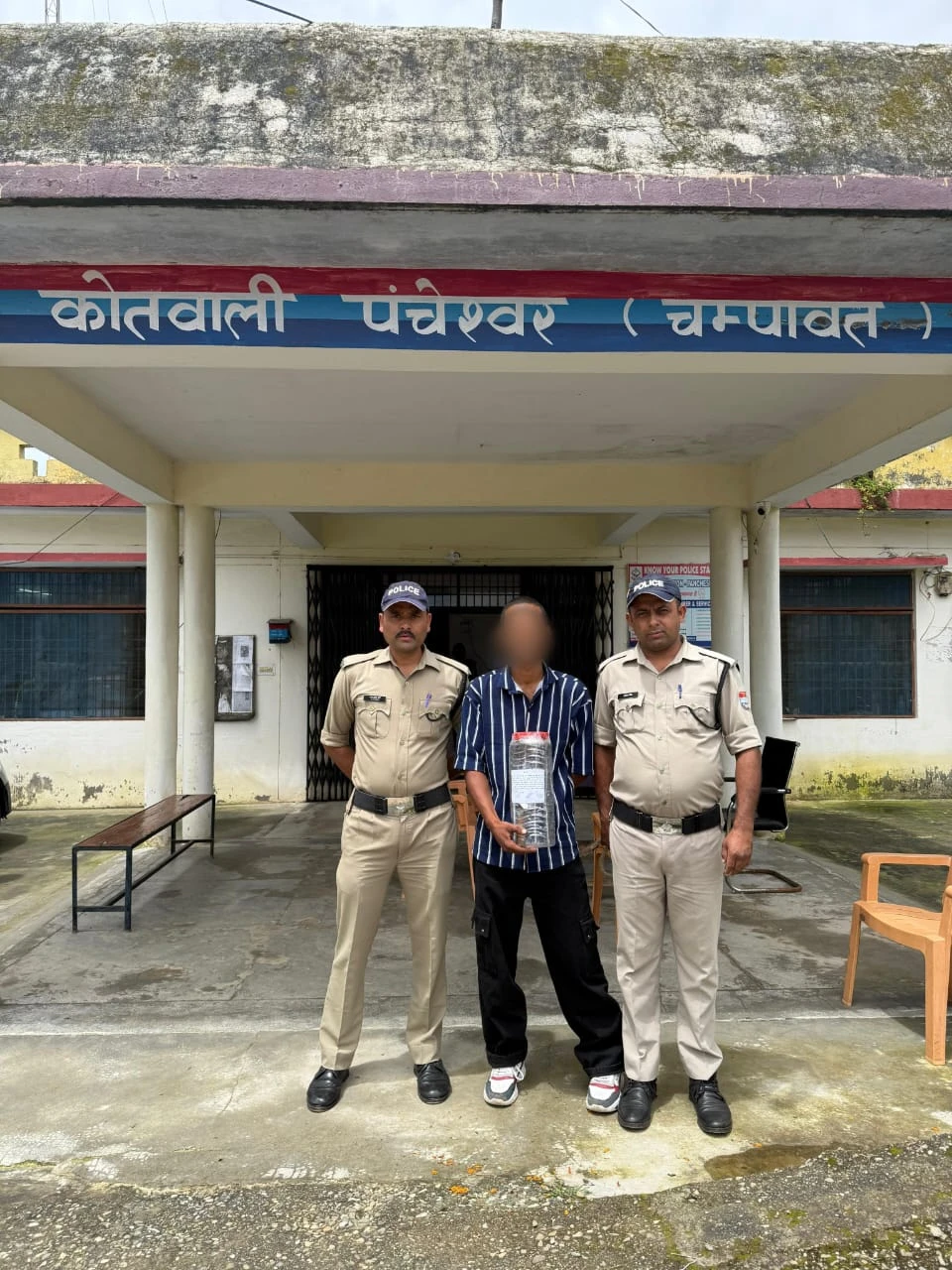 पंचेश्वर:धारदार दराती से हमला करने वाला आरोपी गिरफ्तार,l