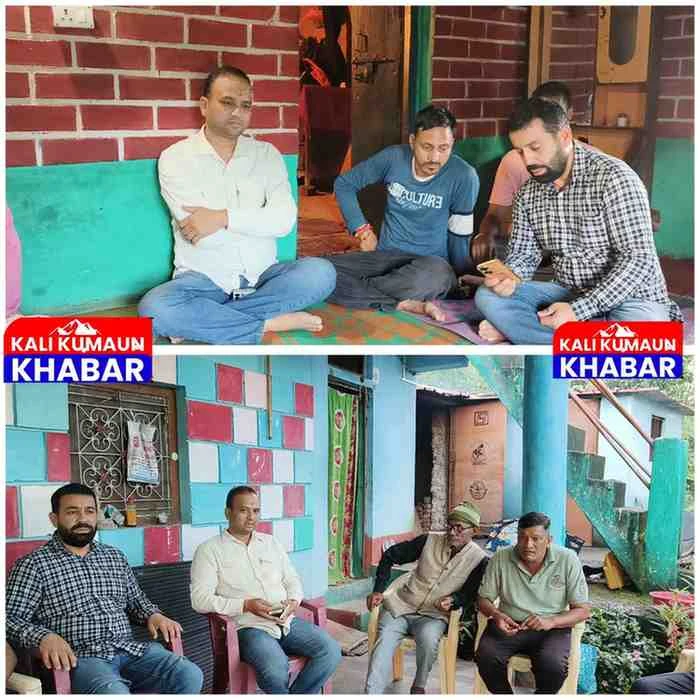 नवनिर्वाचित जिपं अध्यक्ष आनंद अधिकारी ने चोमेल क्षेत्र का किया भ्रमण लोगों की सुनी समस्याएं