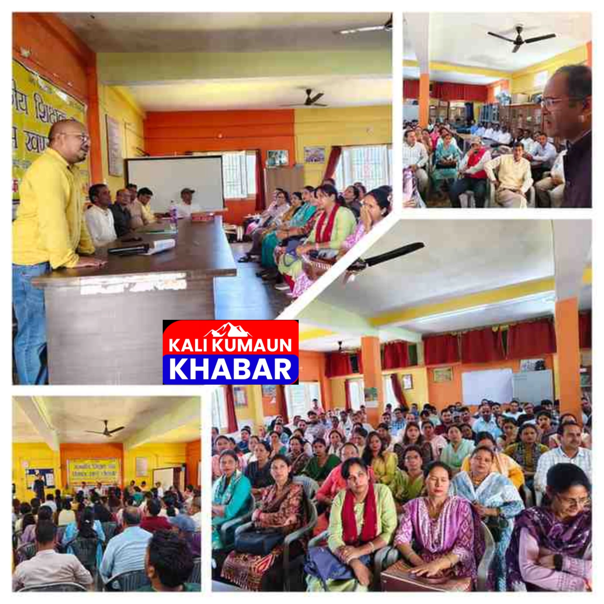 लोहाघाट :शिक्षकों का पदोन्नति एवं स्थानांतरण के लिए खंड शिक्षा अधिकारी कार्यालय में धरना प्रदर्शन। 