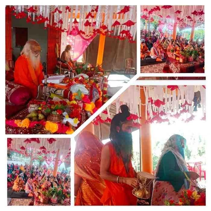 लोहाघाट:फोर्ती मे चल रहे शिव महापुराण में भक्तों का उमड़ा सैलाब।